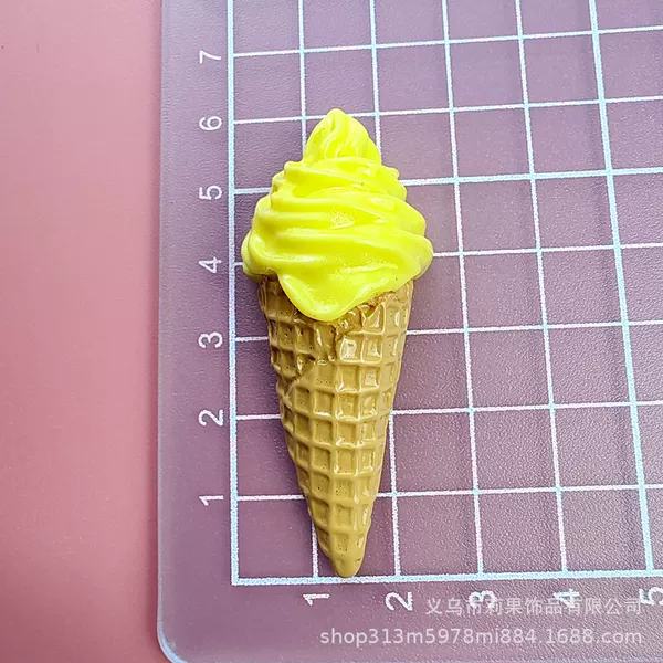 Yellow ice cream 3