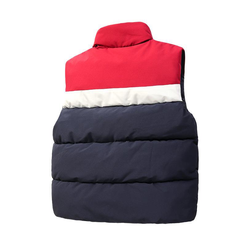 Chaleco de algodón para niños Otoño e Invierno para niños y niñas a juego de colores para bebés chaleco cálido estilo universitario Chaleco de Kindergarten