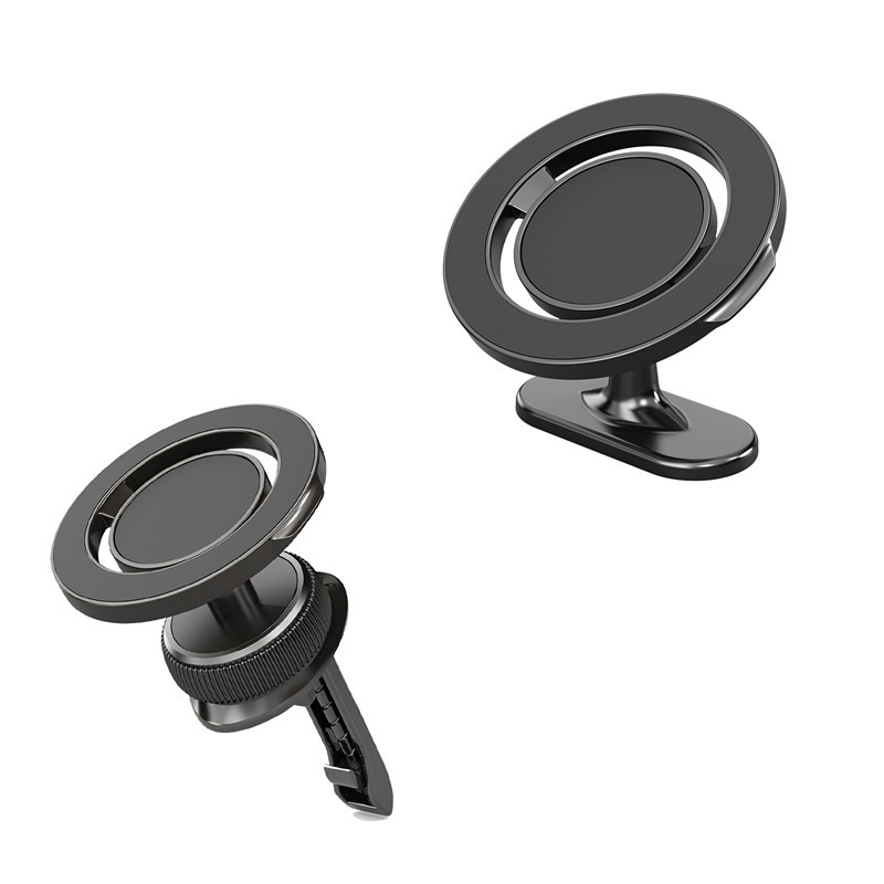 Ht-732 Air Vent Magnetic Car Phone Holder Car Navigation Metal Mount with Magnetic Sheet and Cleaning Pad