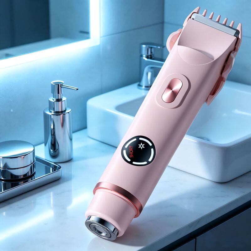 Women's Electric Shaver Rechargeable Trimmer Two-In-One Body Hair Removal Device Painless Trimming Private Area Shaver