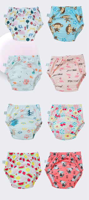 9-Layer Cotton Baby Diaper Pants Toddler Training Underwear for