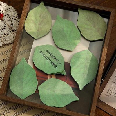 Leaf specimen originality lovely Mood Mako Sticky Portable blank Paper notes Sticker Book