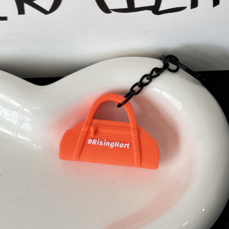 新款迷你健身器材创意钥匙扣礼品配饰环保软胶韩系背包挂件装饰品|undefined