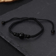 百搭新款同心结玛瑙手工编织女士本命年款招财转运同心结情侣脚链