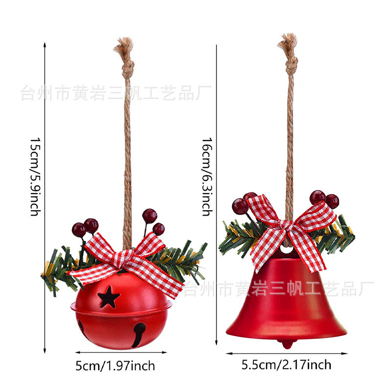 クリスマスベルペンダント金属ホーンベルクリエイティブクリスマスツリー装飾ペンダント休日ホームアクセサリーアクセサリー|undefined