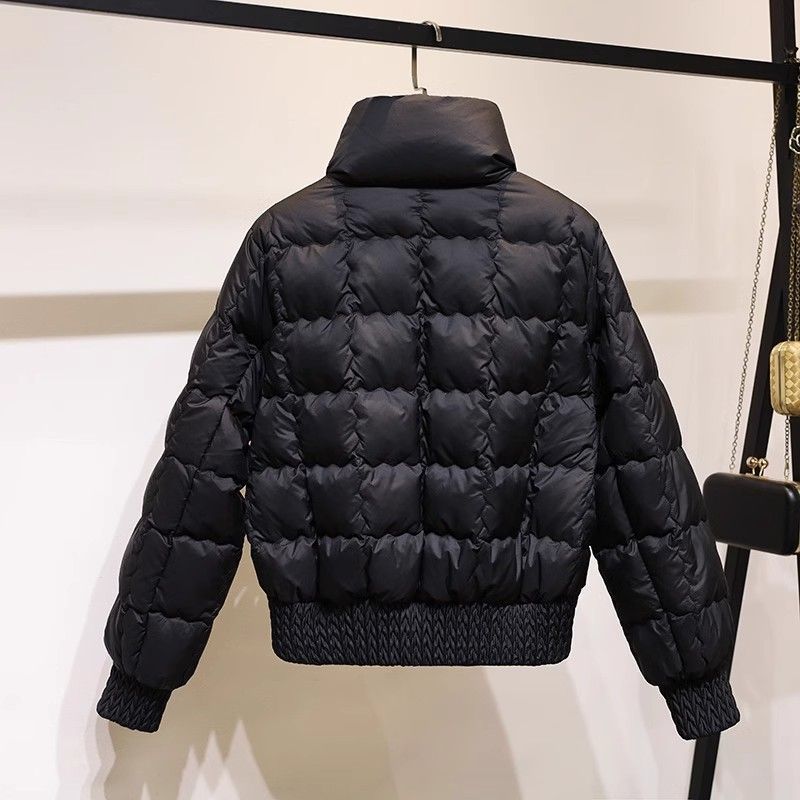 Women's Clothing winter new fashion slim waist design stand collar warm cotton jacket_voghion.com