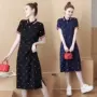 短袖显瘦口袋碎花连衣裙