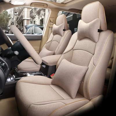 Modelə uyğun (Original) oturacaq örtükləri – 4Runner 11-24 Prado linen - beige-deluxe-edition-2011-2024-five-seats-2-row5-seats-model-only