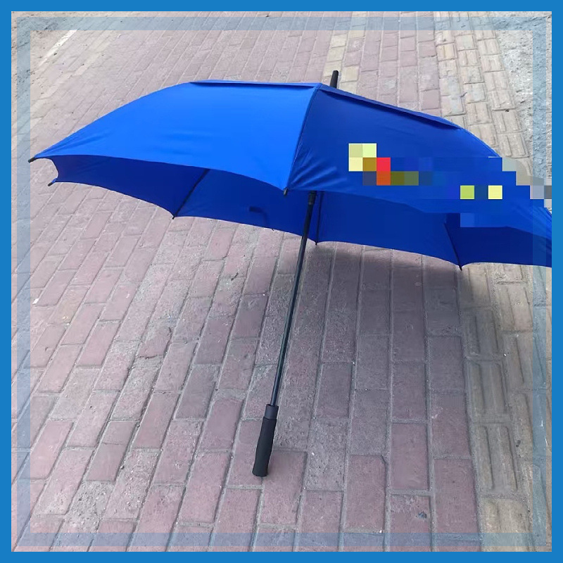 Flame Blue Men's and Women's Folding Umbrella Sun-proof Sunny Rain Double-layer Second-generation Upgraded XF Flag Double-layer Large Umbrella