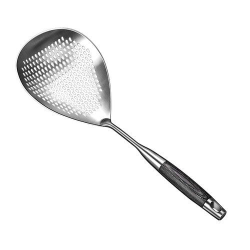 304 stainless steel large Sichuan peppercorn colander household kitchen long-handled noodle and dumpling hot pot strainer wholesale