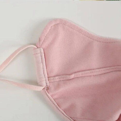 Winter plush warm cycling windproof mask solid color face covering new style women's plush slimming and warm