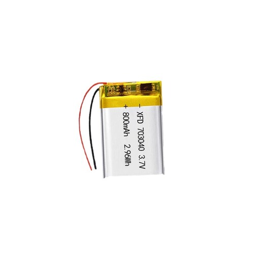 703040 polymer lithium battery 800mAh shoulder and neck massager voice recorder digital camera 3.7V battery