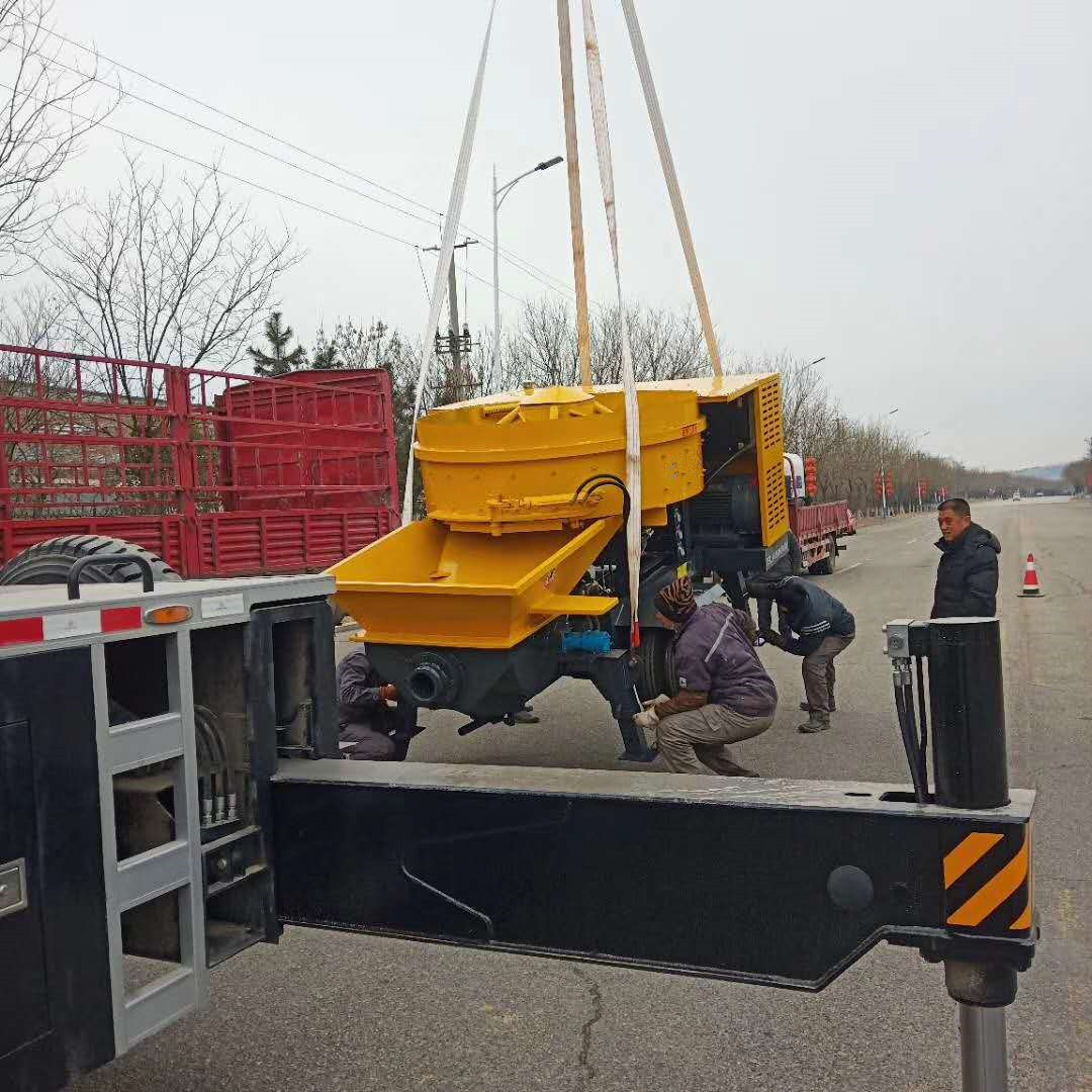 JQ750盘式搅拌机 盘式搅拌泵送一体机 新型混凝土搅拌机带输送泵