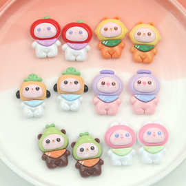 新款可爱水果娃娃树脂饰品配件DIY手工奶油胶材料手机壳发夹贴片