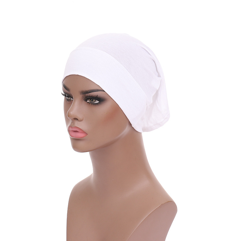 Muslimischer Hut, mehrfarbig, elastische Kappe aus merzerisierter Baumwolle_voghion.com