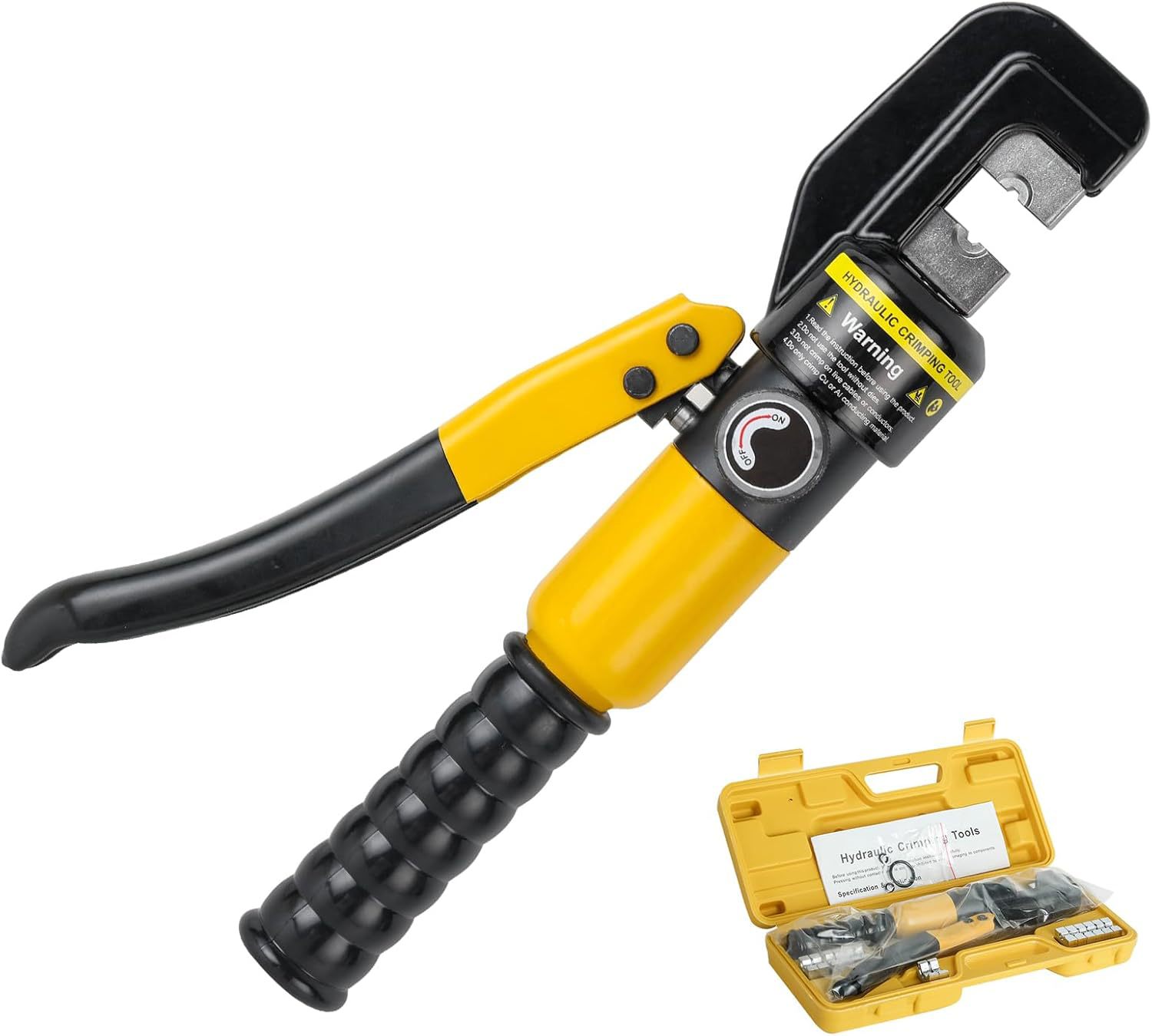 BOSWELL Hydraulic Cable Lug Crimper Kit,Range 12 AWG-2\/0 AW