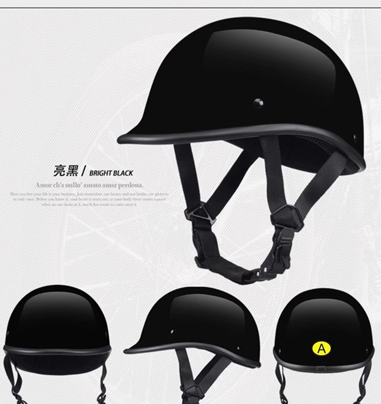 Cross-border 3C American retro motorcycle half helmet for men, electric motorcycle helmet, summer sun protection safety helmet for women
