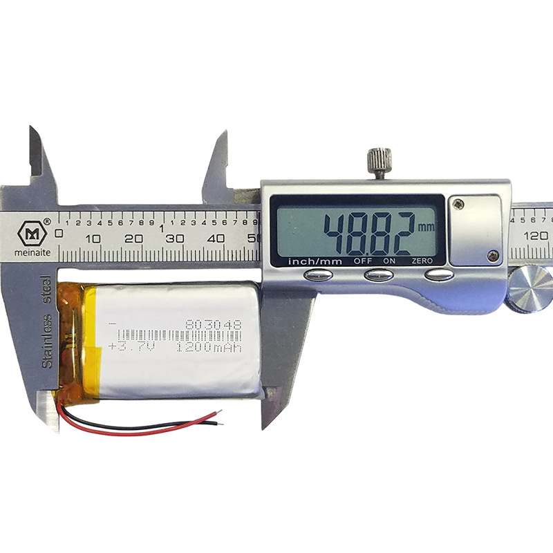 803048 3.7V 1200mAh 可充电聚合物锂电池 102055 603450 103040