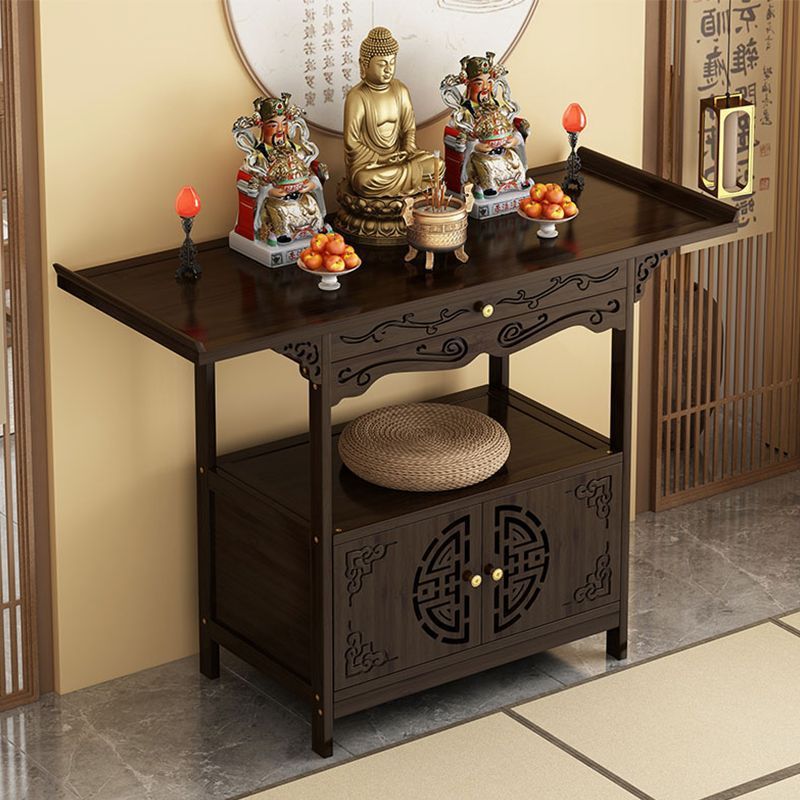 Incense Table for Home Use, Buddhist Altar, God of Wealth Offering Cabinet, Entrance Table, Incense Table, Non-Solid Wood Shrine, New Chinese Style Strip Table