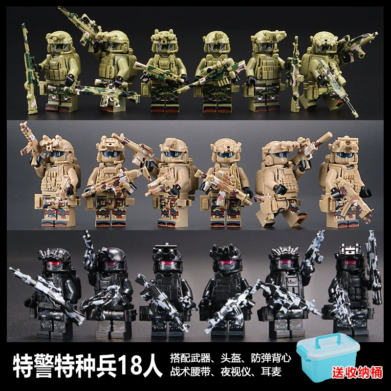 Конструктор Lego, минифигуры, солдат, кукла для мальчиков, конструктор, игрушка, дорожная полиция