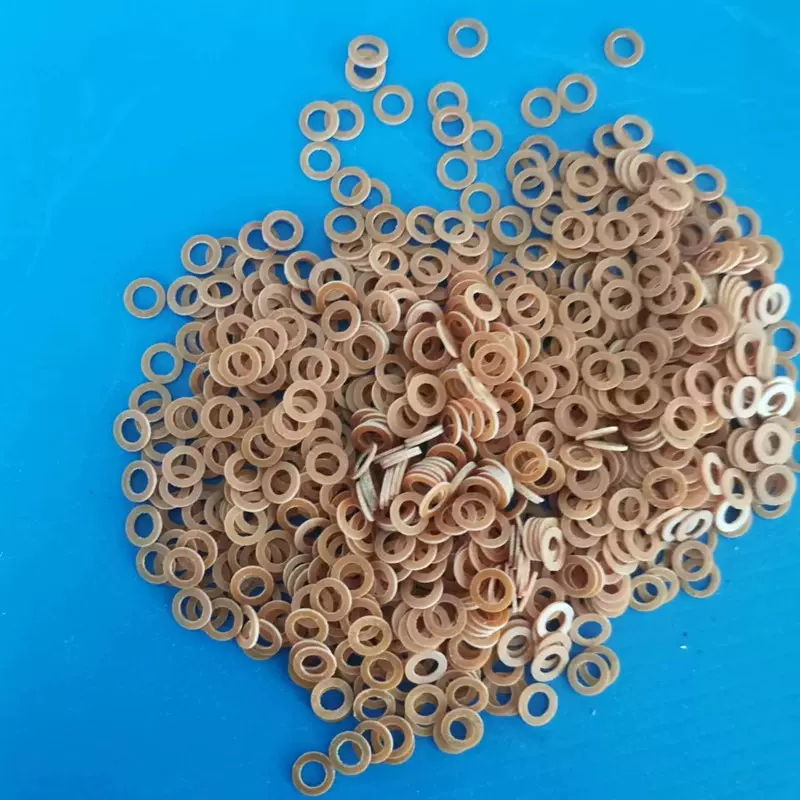 德航 绝缘垫圈 酚醛树片 耐温 耐磨 电木垫片 胶木 圆形红色黄色