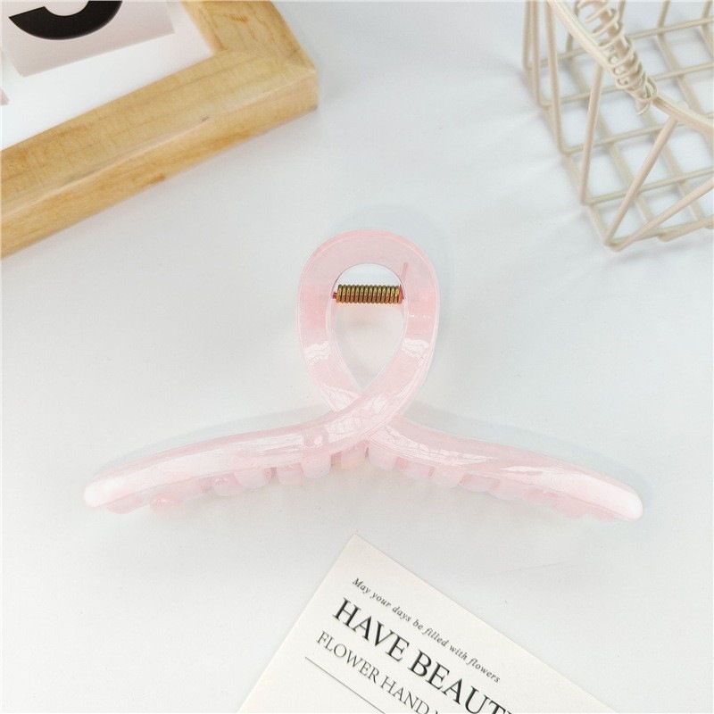 Amazon venta caliente correa de cabello gran clip de agarre colorido y transparente clip de cabello de tiburón al por mayor image 22