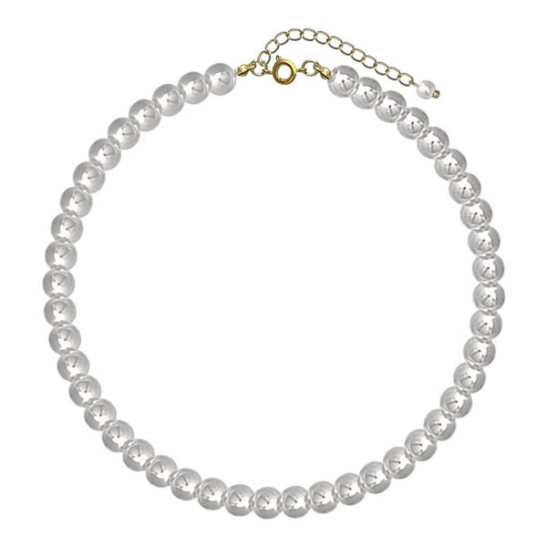 Retro small necklace from pearl