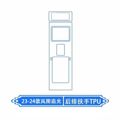 transparent TPU protective film — Car interior film - rear-armrest