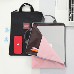 Oxford multi-layer tote A4 document bag office tote bag zipper for primary and secondary school students subject bag