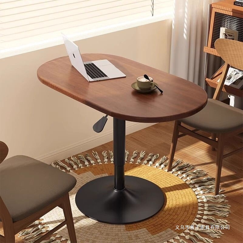 Laptop Pneumatic Movable Desk, Rotatable and Height-Adjustable Bedside Table, Small Coffee Table, Desk, Computer Table