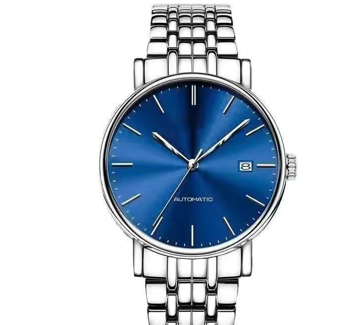 Men's Automatic Mechanical Watch With Steel Bracelet And Calendar_voghion.com