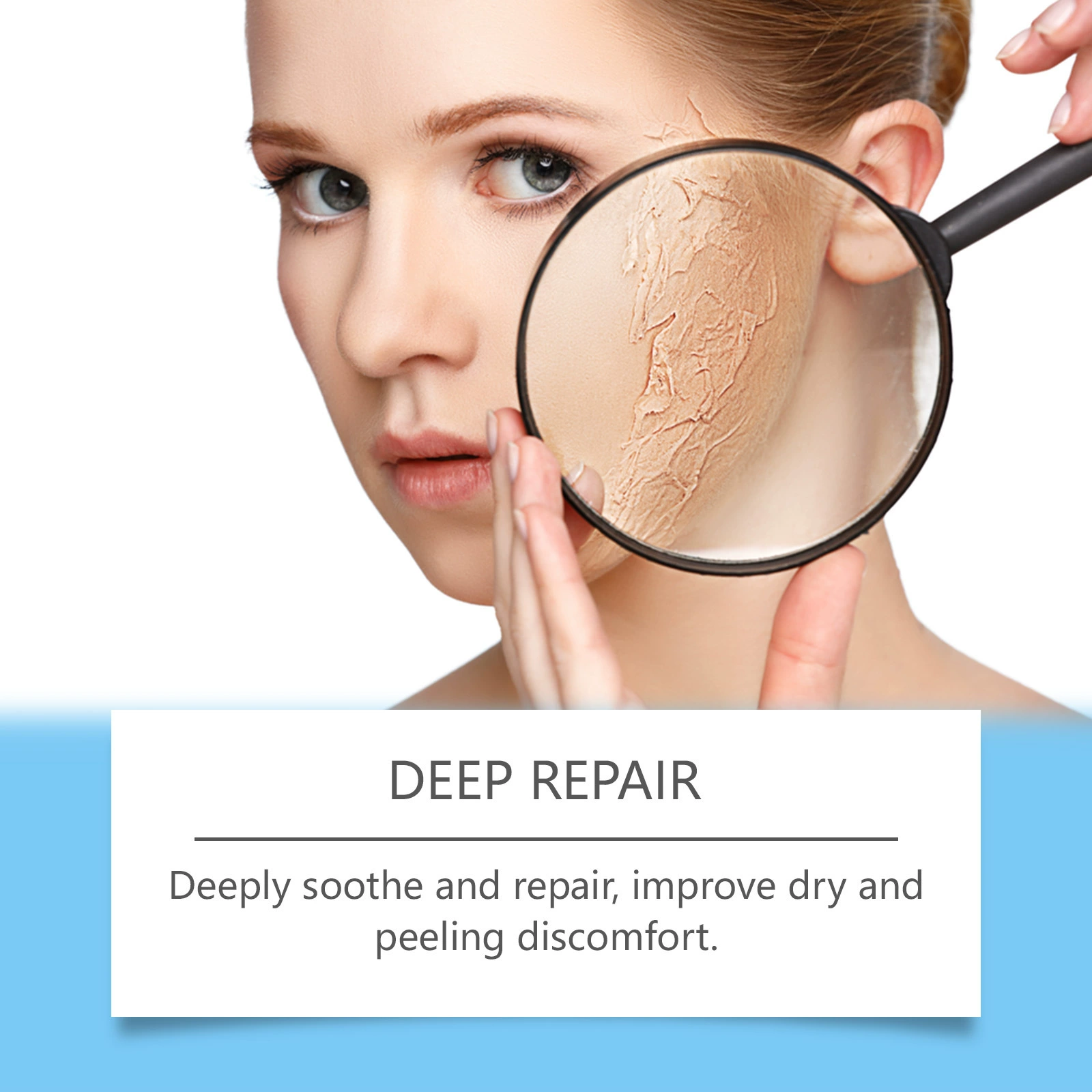 HOYGI Transparent soothing delicate shiny serum with hyaluronic acid for skin care for face