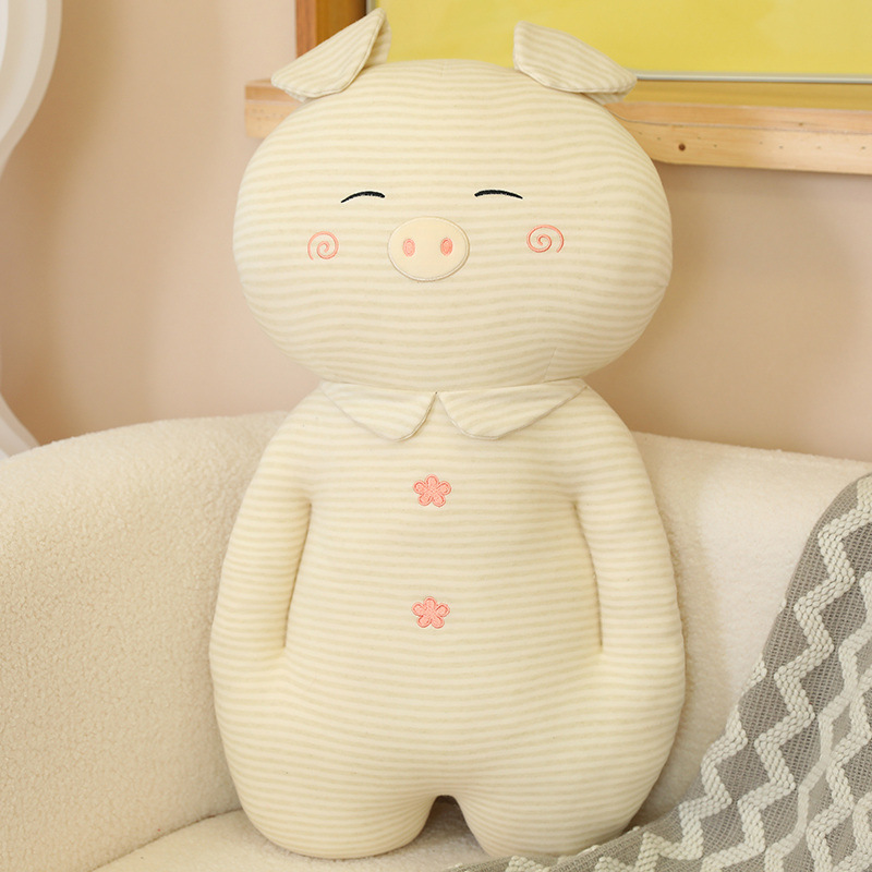 Lindo oso conejo cerdo piel-amigable bebé algodón muñeca niños edredón muñeca cama almohada para dormir muñeca creativa