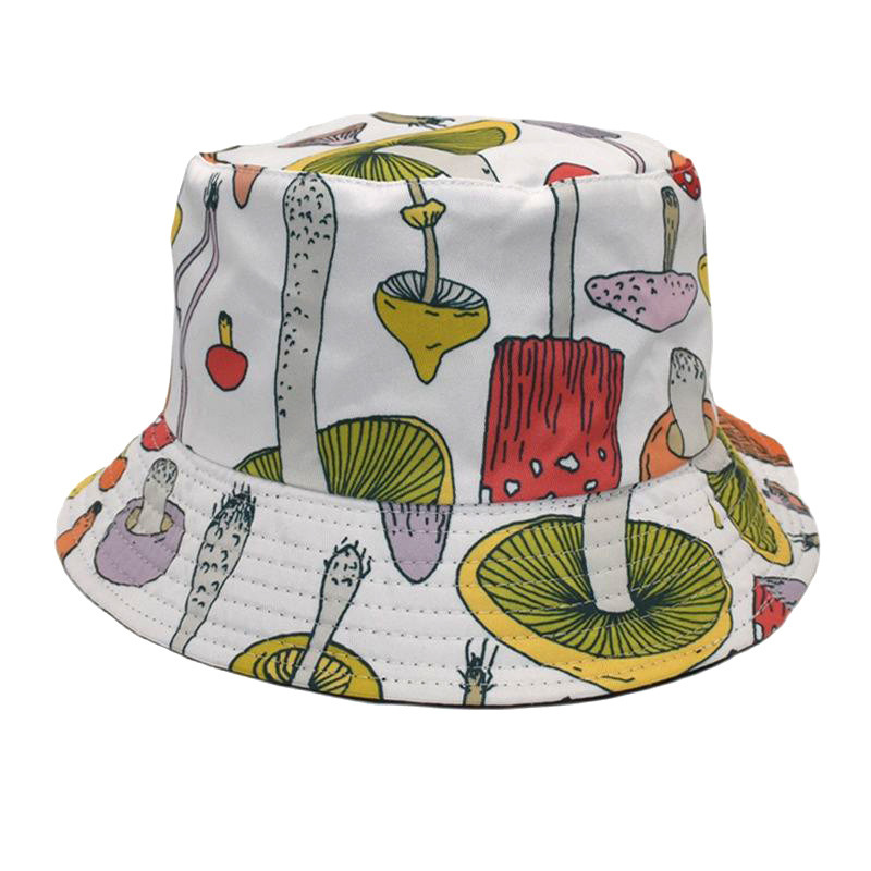 Unisex Lässig Hip Hop Pilz Breite Traufen Bucket Hat display picture 6