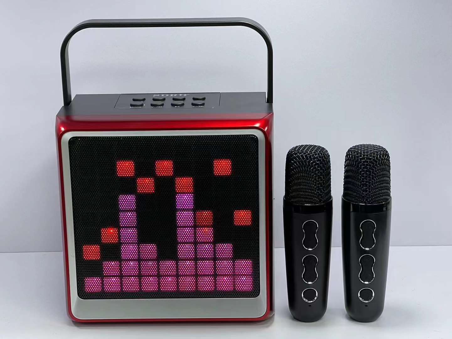 Bluetooth Karaoke Microphone Portable Wireless Outdoor Speaker_voghion.com