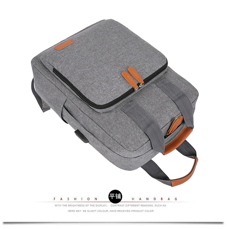 New large-capacity casual and simple hand-held backpack, business commuting schoolbag, short-distance business trip casual computer backpack undefined