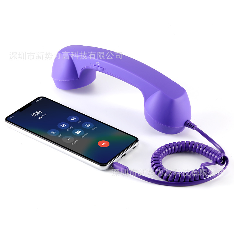 Inventario en línea popularidad de la niña corazón retró teléfono móvil auricular estudiante extraño ajuste de volumen micrófono auricular creativo teléfono image 24