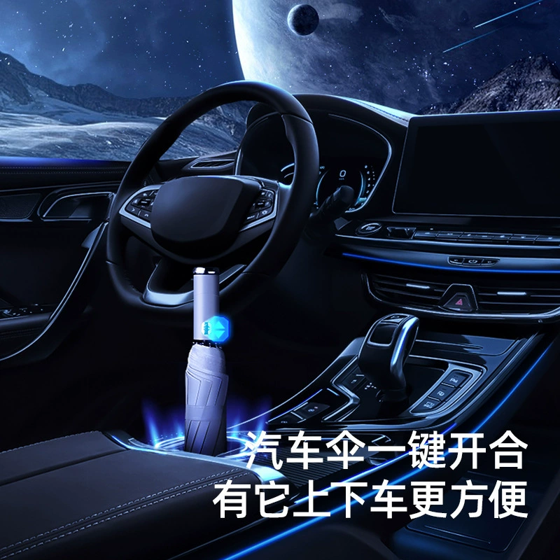 Automatic rotating flashlight, folding umbrella, windproof windmill toy, fully automatic