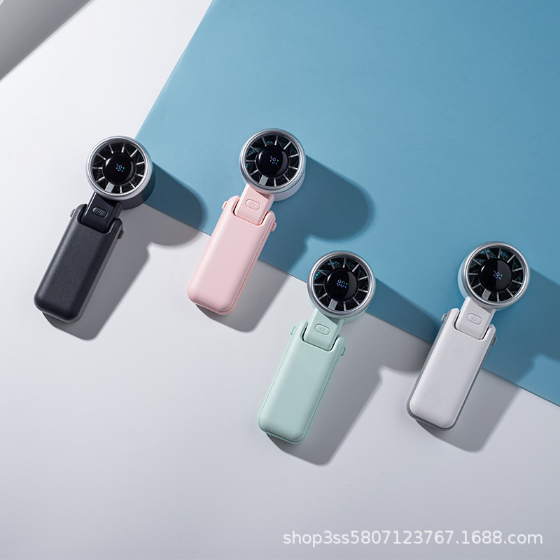 Ventilador de alta velocidad transfronterizo 2025 para uso en exteriores e interiores, ventilador de mano, mini ventilador portátil, logotipo personalizable, dropshipping disponible.