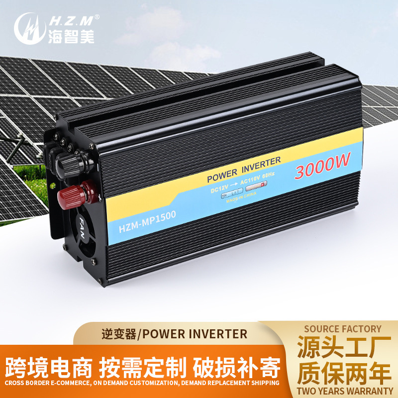 1500W Inverter for Car, Home, and Office Use, 12V24V to 110V Dc to Ac Power Inverter, Sine Wave