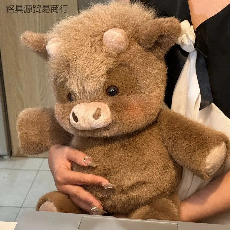 スコットランド高地牛高品質人形かわいい子供用ぬいぐるみ人形女の子の睡眠人形ガールフレンド用|undefined