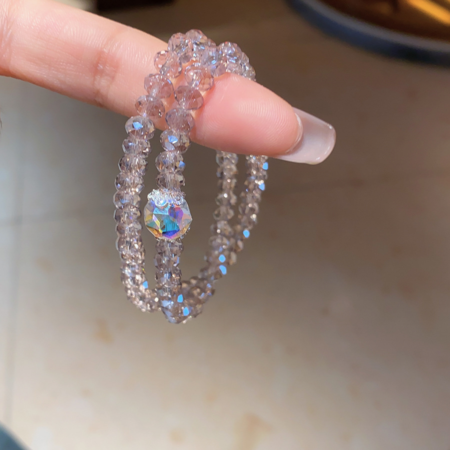 Pulsera de cuentas de cristal optimizada de ópalo natural 2025 nueva pulsera de todo fósforo de moda joyería de alta gama de nicho