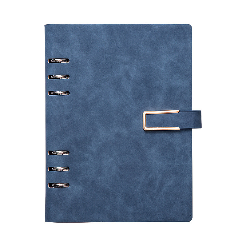Caja de regalo de cuaderno de folga personalizada logoa5 cuaderno de folga desmontable b5 cuaderno de notas de negocios
