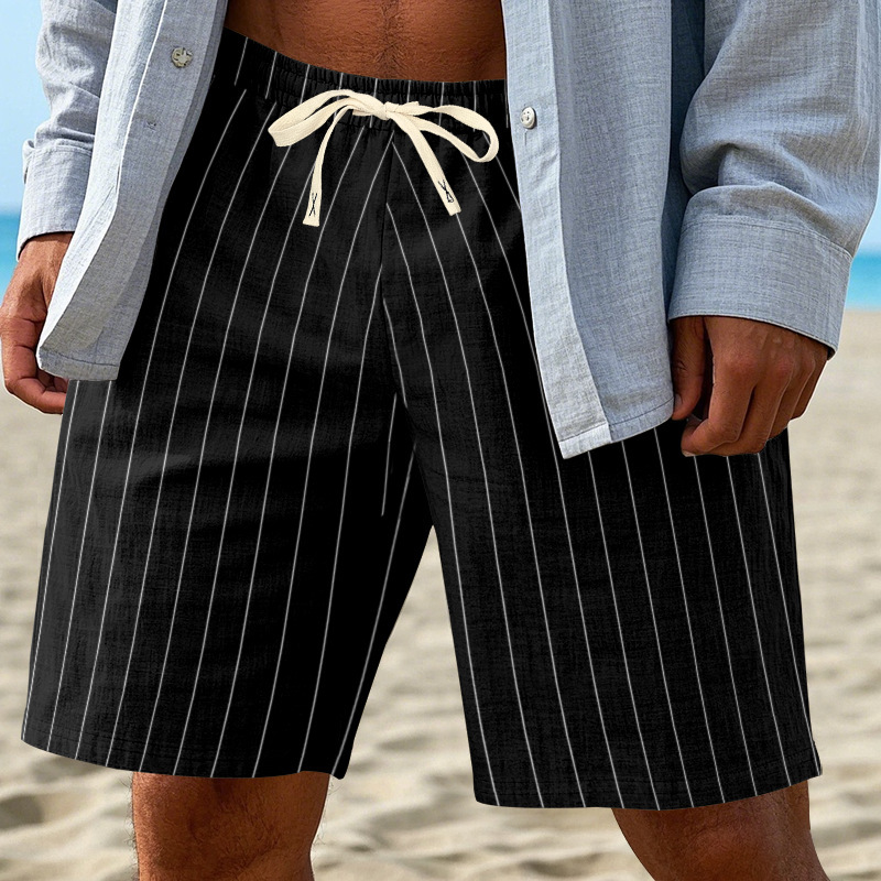 Transfronterizos hombres de verano casual de moda corto de correa Europa y América Amazon tendencia elástica delgada ropa de cama para hombres