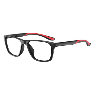 Exported Specifically for New Customized Ultra-Light Tr90 Two-Color Casual Sports Optical Frame European and American Men's and Women's Flat Glasses