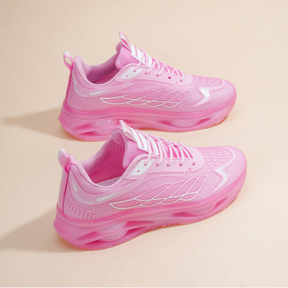 Air Cushion Plus Size Father's Shoes Women's New Arrival Breathable Mesh Casual Thick Sole Bright Color Fashion Sports Shoes 42