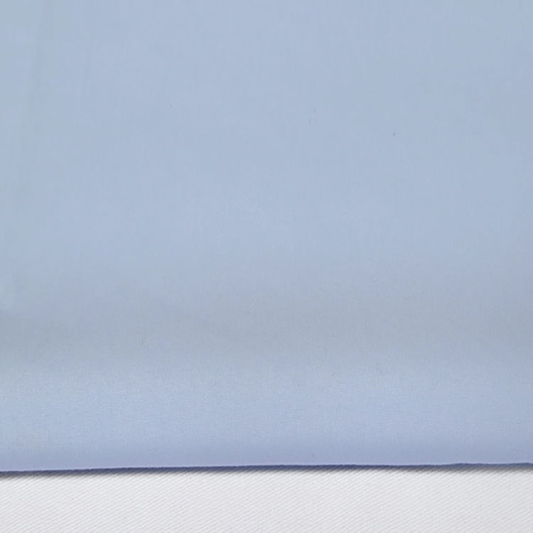 Fabricante de suministro transpirable tejido plano 100% algodón orgánico tela de camisa de hombre