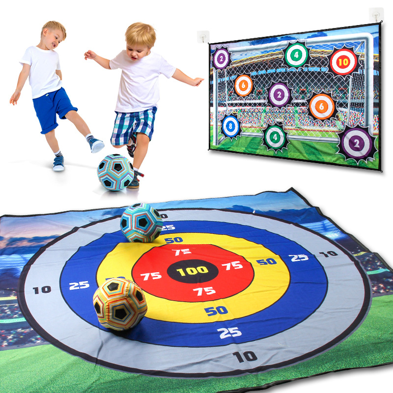 Juego de juegos de fútbol para niños, blanco de nueve cuadrados, manta de juego de rugby, deportes de ocio, juguetes de interior y exterior
