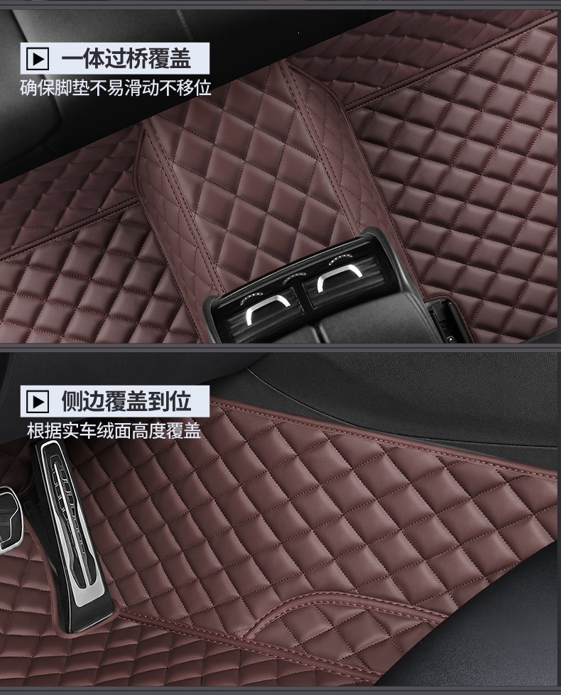 Full-coverage car floor mats, custom-made for specific car models, suitable for both old and new models, silk loop floor mats, custom-made waterproof interior car mats
