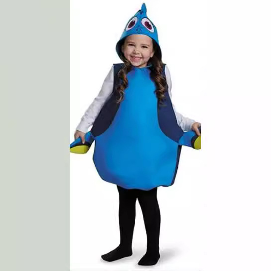 Foreign Trade New Halloween Children Dolly Fish Clown Fish Costume cosplay Animation Costume